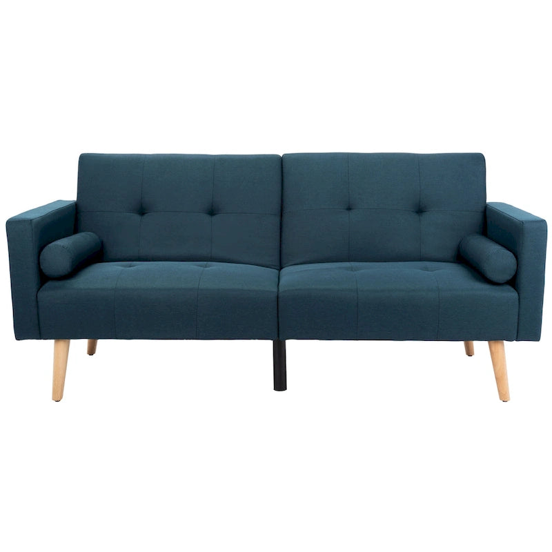 Foldable Futon Bed with Pillow