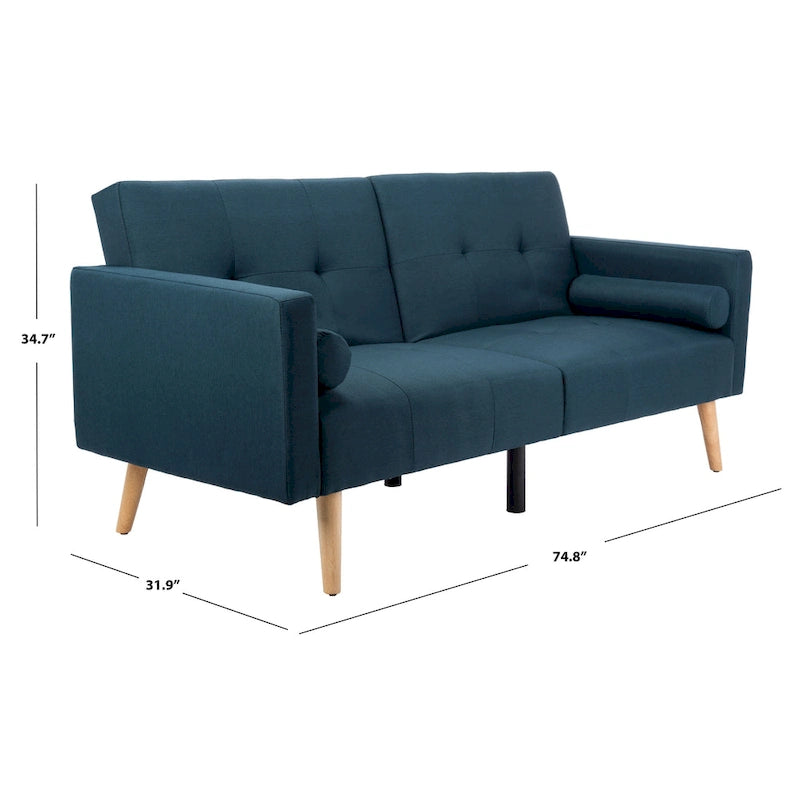 Foldable Futon Bed with Pillow