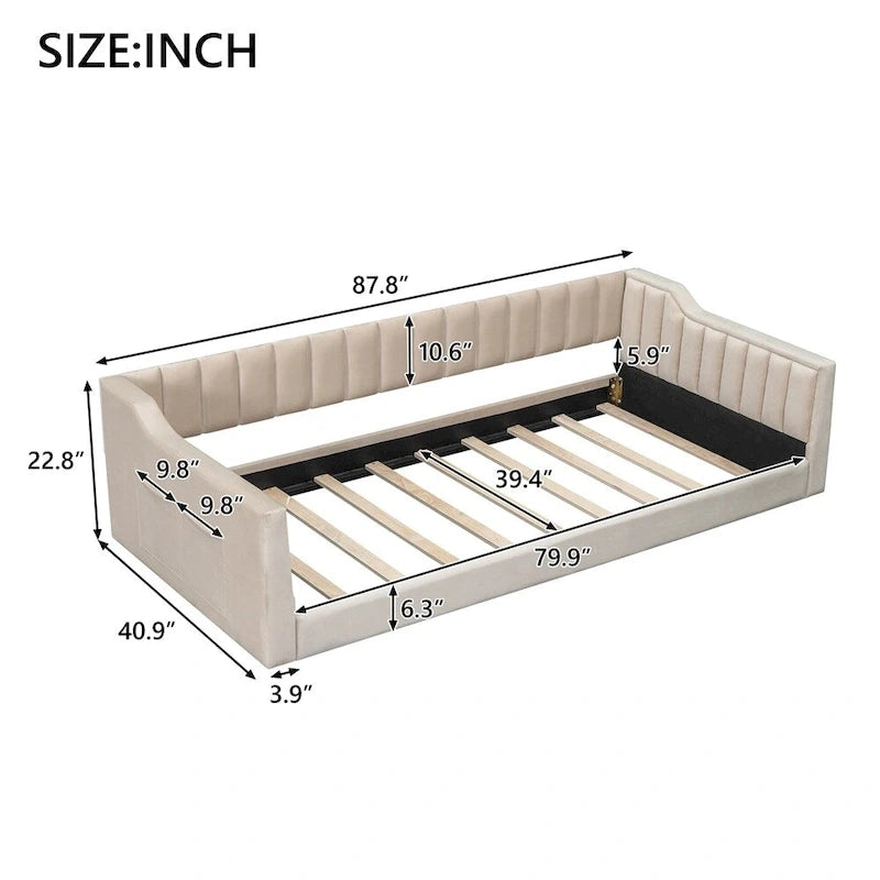 Twin XL Size Upholstery Daybed