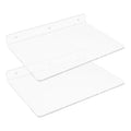 Clear Acrylic Shelves for Bathroom Bedroom Living Room and Kitchen Room Wall Display Shelf, for Wall Clear