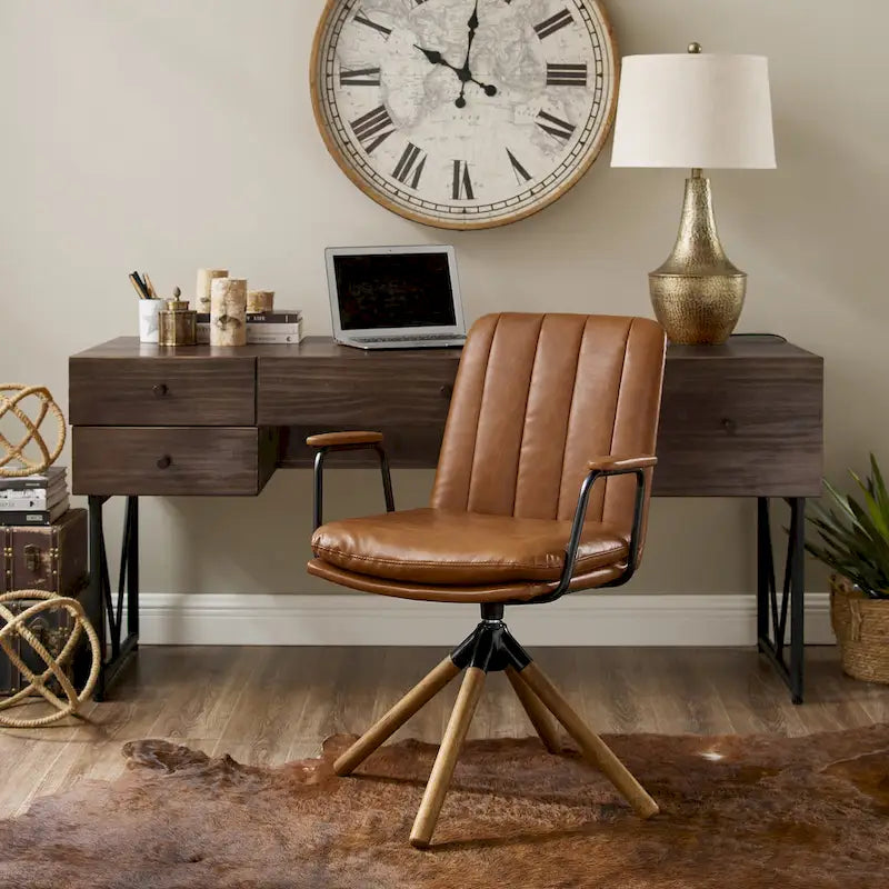 Set of 2 Mid-century Swivel Home Office Chair