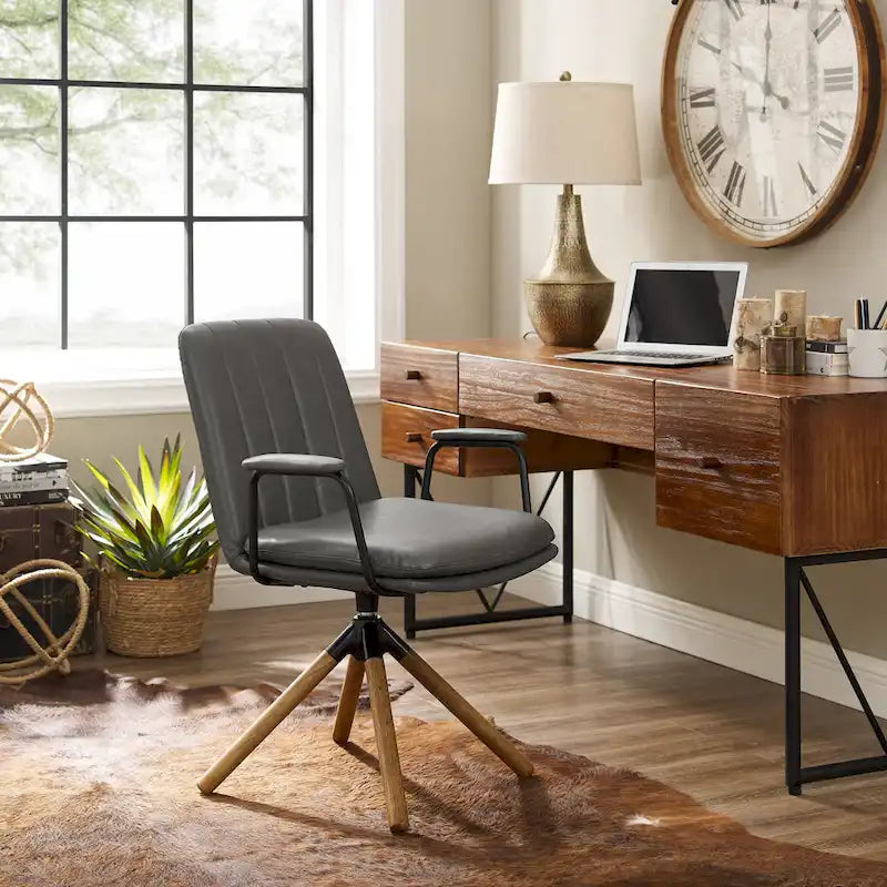 Set of 2 Mid-century Swivel Home Office Chair