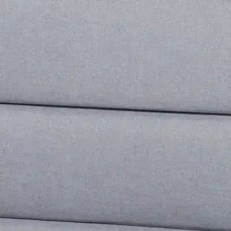 Transitional Fabric Upholstered Wood Platform Bed-Light Grey