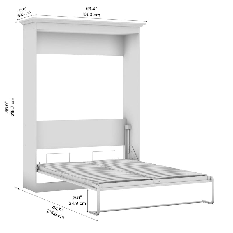 Versatile 64W Full Murphy Bed by