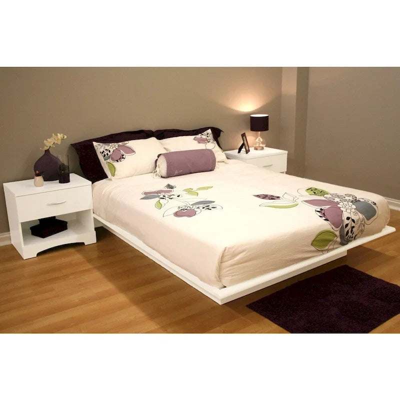 Queen Platform Bed and Headboard (54/60)