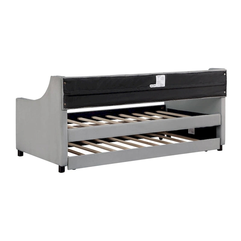 Daybed with Trundle Upholstered Tufted Sofa Bed,full Size