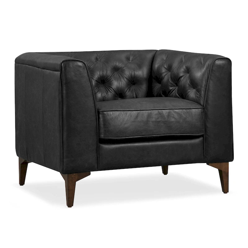 Lounge Chair - Full Grain Genuine Italian Leather