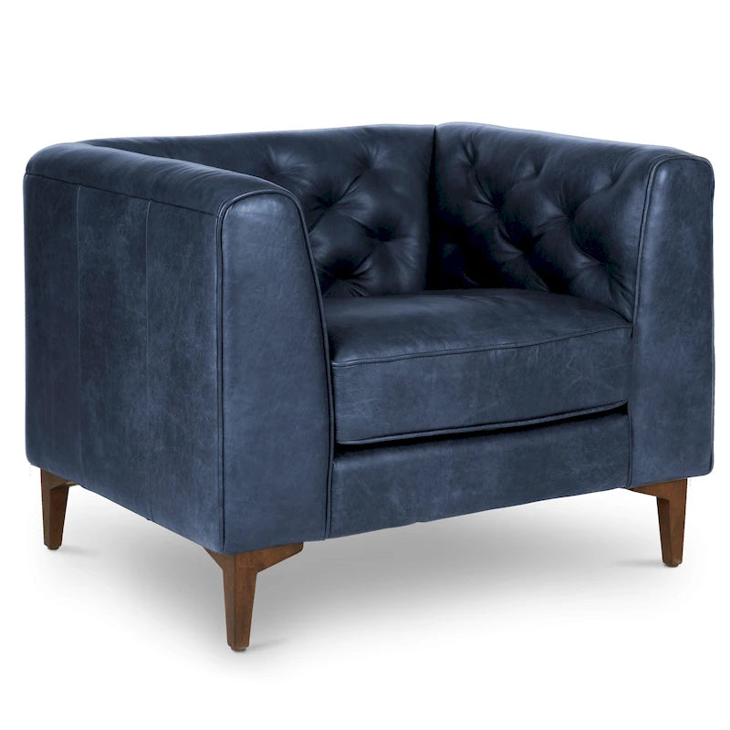 Lounge Chair - Full Grain Genuine Italian Leather