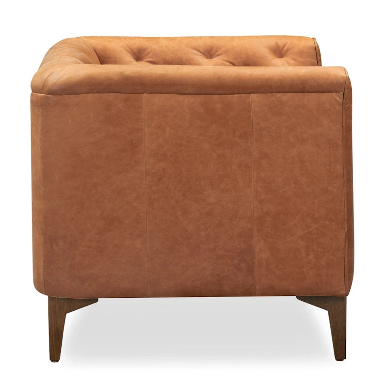Lounge Chair - Full Grain Genuine Italian Leather