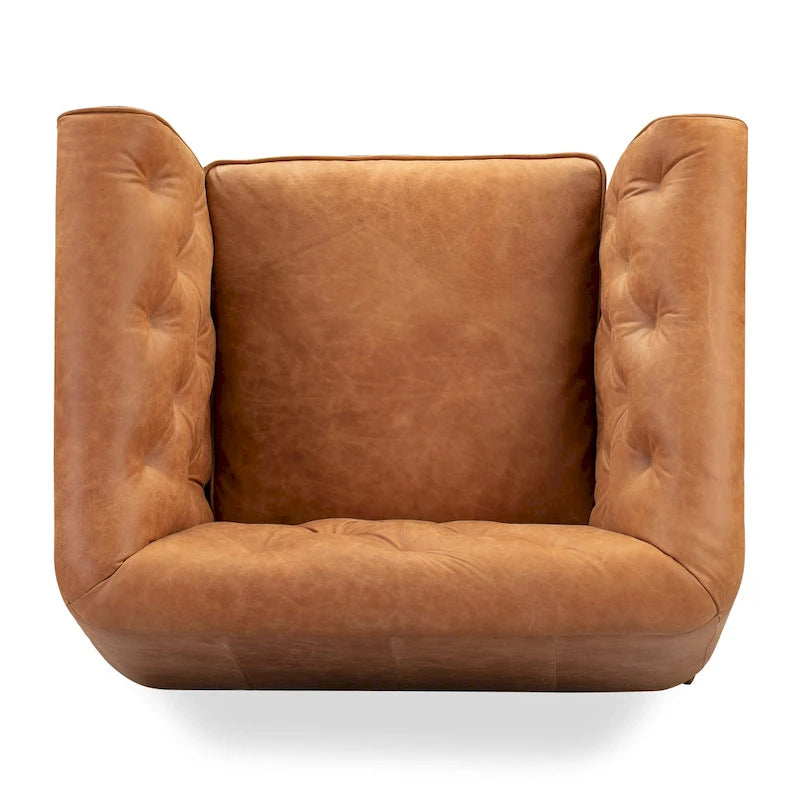 Lounge Chair - Full Grain Genuine Italian Leather