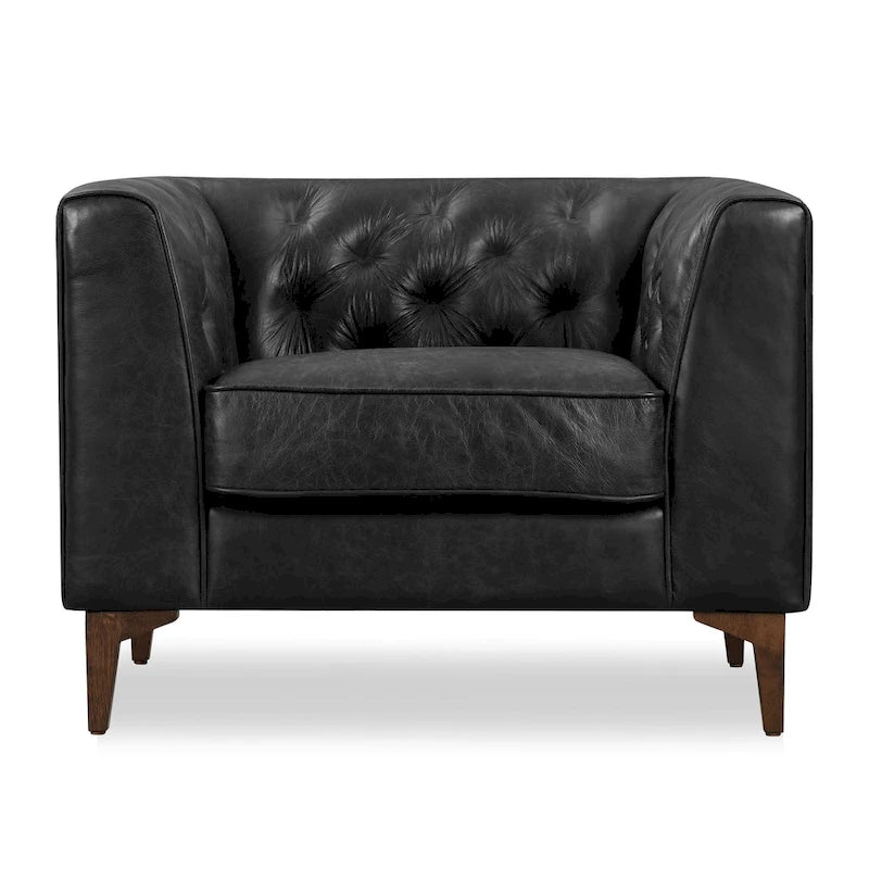 Lounge Chair - Full Grain Genuine Italian Leather