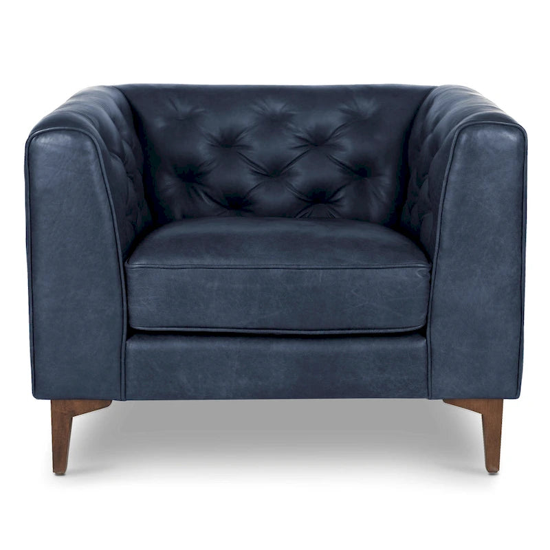Lounge Chair - Full Grain Genuine Italian Leather